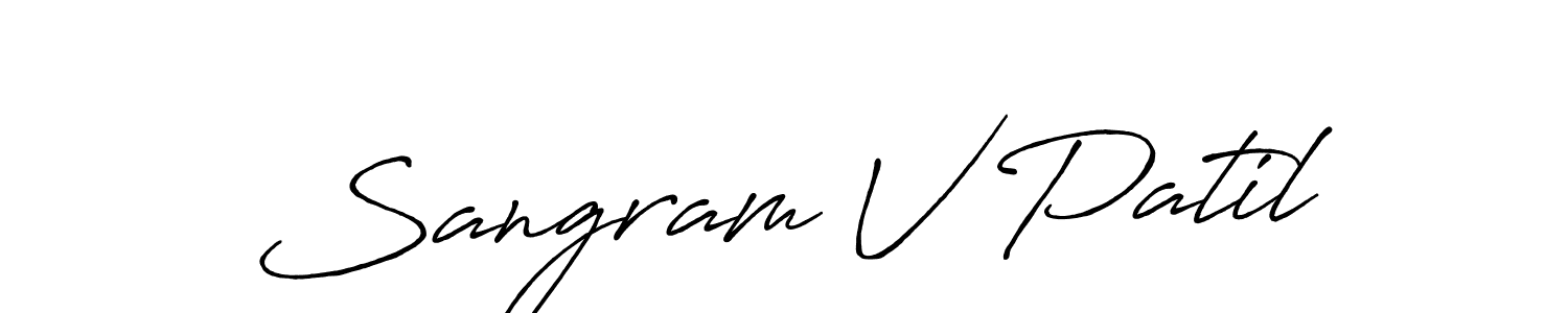 How to Draw Sangram V Patil signature style? Antro_Vectra_Bolder is a latest design signature styles for name Sangram V Patil. Sangram V Patil signature style 7 images and pictures png