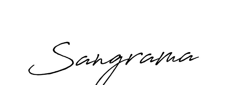 Also we have Sangrama name is the best signature style. Create professional handwritten signature collection using Antro_Vectra_Bolder autograph style. Sangrama signature style 7 images and pictures png