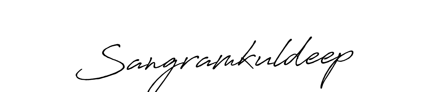 Once you've used our free online signature maker to create your best signature Antro_Vectra_Bolder style, it's time to enjoy all of the benefits that Sangramkuldeep name signing documents. Sangramkuldeep signature style 7 images and pictures png