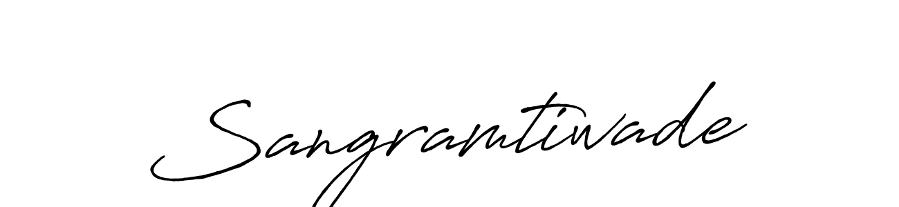 Use a signature maker to create a handwritten signature online. With this signature software, you can design (Antro_Vectra_Bolder) your own signature for name Sangramtiwade. Sangramtiwade signature style 7 images and pictures png