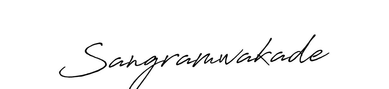 It looks lik you need a new signature style for name Sangramwakade. Design unique handwritten (Antro_Vectra_Bolder) signature with our free signature maker in just a few clicks. Sangramwakade signature style 7 images and pictures png