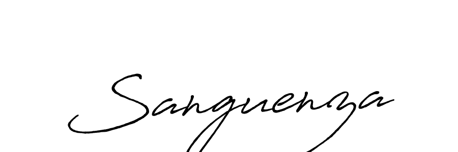 The best way (Antro_Vectra_Bolder) to make a short signature is to pick only two or three words in your name. The name Sanguenza include a total of six letters. For converting this name. Sanguenza signature style 7 images and pictures png