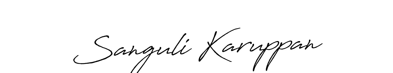 Use a signature maker to create a handwritten signature online. With this signature software, you can design (Antro_Vectra_Bolder) your own signature for name Sanguli Karuppan. Sanguli Karuppan signature style 7 images and pictures png