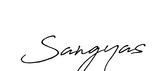 It looks lik you need a new signature style for name Sangyas. Design unique handwritten (Antro_Vectra_Bolder) signature with our free signature maker in just a few clicks. Sangyas signature style 7 images and pictures png