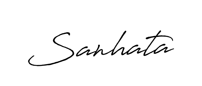 Also we have Sanhata name is the best signature style. Create professional handwritten signature collection using Antro_Vectra_Bolder autograph style. Sanhata signature style 7 images and pictures png