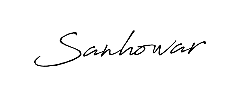It looks lik you need a new signature style for name Sanhowar. Design unique handwritten (Antro_Vectra_Bolder) signature with our free signature maker in just a few clicks. Sanhowar signature style 7 images and pictures png