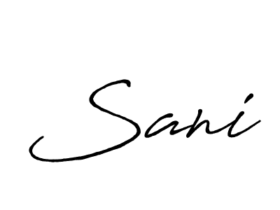 Make a beautiful signature design for name Sani. Use this online signature maker to create a handwritten signature for free. Sani signature style 7 images and pictures png