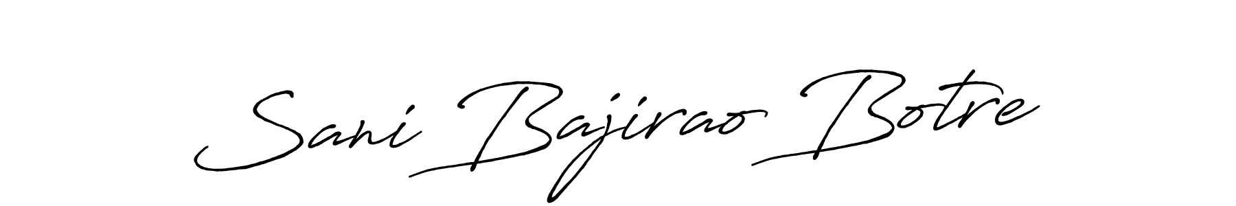 This is the best signature style for the Sani Bajirao Botre name. Also you like these signature font (Antro_Vectra_Bolder). Mix name signature. Sani Bajirao Botre signature style 7 images and pictures png