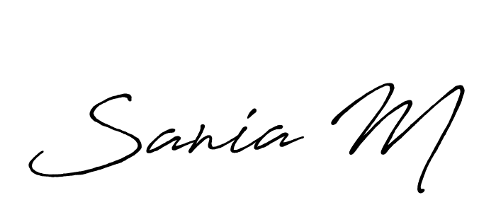 How to Draw Sania M signature style? Antro_Vectra_Bolder is a latest design signature styles for name Sania M. Sania M signature style 7 images and pictures png