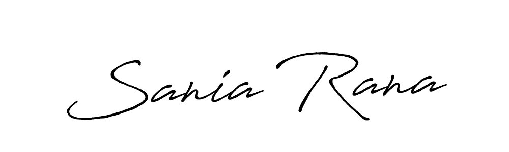 How to make Sania Rana signature? Antro_Vectra_Bolder is a professional autograph style. Create handwritten signature for Sania Rana name. Sania Rana signature style 7 images and pictures png