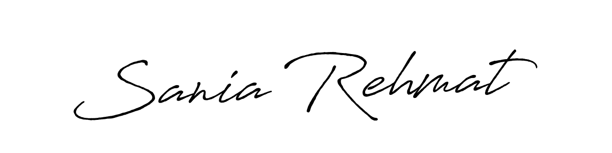 Design your own signature with our free online signature maker. With this signature software, you can create a handwritten (Antro_Vectra_Bolder) signature for name Sania Rehmat. Sania Rehmat signature style 7 images and pictures png