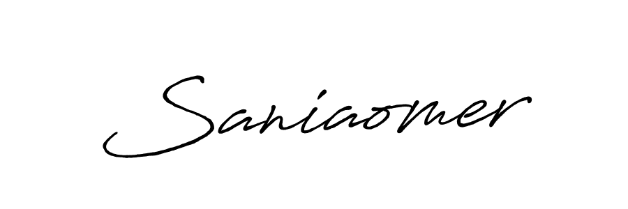 How to make Saniaomer name signature. Use Antro_Vectra_Bolder style for creating short signs online. This is the latest handwritten sign. Saniaomer signature style 7 images and pictures png