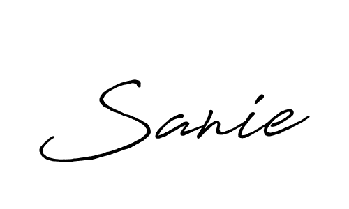 It looks lik you need a new signature style for name Sanie. Design unique handwritten (Antro_Vectra_Bolder) signature with our free signature maker in just a few clicks. Sanie signature style 7 images and pictures png