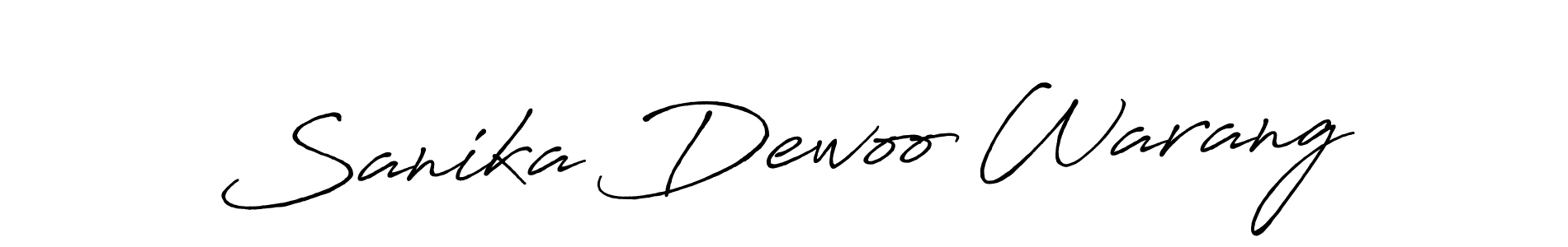 Sanika Dewoo Warang stylish signature style. Best Handwritten Sign (Antro_Vectra_Bolder) for my name. Handwritten Signature Collection Ideas for my name Sanika Dewoo Warang. Sanika Dewoo Warang signature style 7 images and pictures png