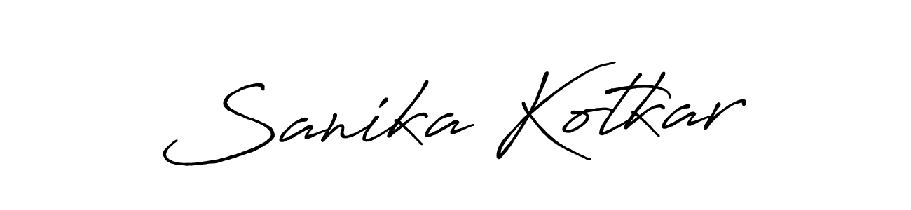 if you are searching for the best signature style for your name Sanika Kotkar. so please give up your signature search. here we have designed multiple signature styles  using Antro_Vectra_Bolder. Sanika Kotkar signature style 7 images and pictures png