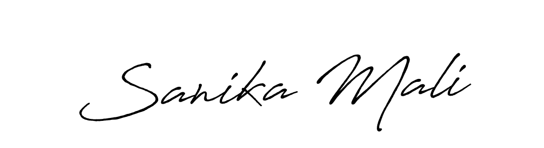 Once you've used our free online signature maker to create your best signature Antro_Vectra_Bolder style, it's time to enjoy all of the benefits that Sanika Mali name signing documents. Sanika Mali signature style 7 images and pictures png