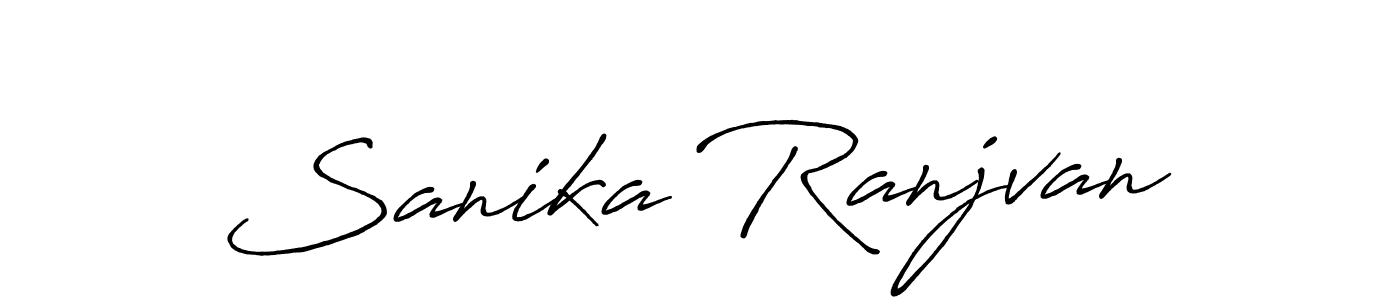 How to Draw Sanika Ranjvan signature style? Antro_Vectra_Bolder is a latest design signature styles for name Sanika Ranjvan. Sanika Ranjvan signature style 7 images and pictures png