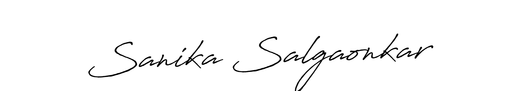 Make a short Sanika Salgaonkar signature style. Manage your documents anywhere anytime using Antro_Vectra_Bolder. Create and add eSignatures, submit forms, share and send files easily. Sanika Salgaonkar signature style 7 images and pictures png