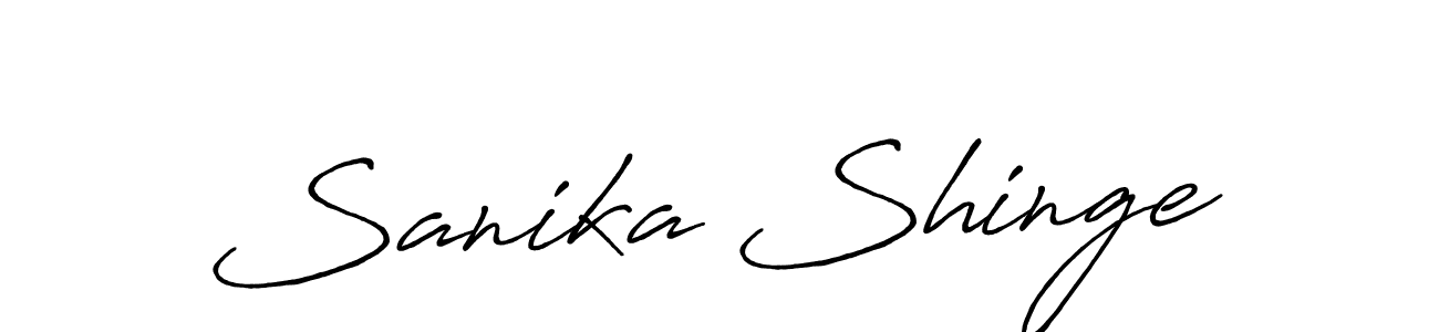 It looks lik you need a new signature style for name Sanika Shinge. Design unique handwritten (Antro_Vectra_Bolder) signature with our free signature maker in just a few clicks. Sanika Shinge signature style 7 images and pictures png