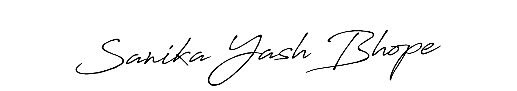 Make a beautiful signature design for name Sanika Yash Bhope. Use this online signature maker to create a handwritten signature for free. Sanika Yash Bhope signature style 7 images and pictures png