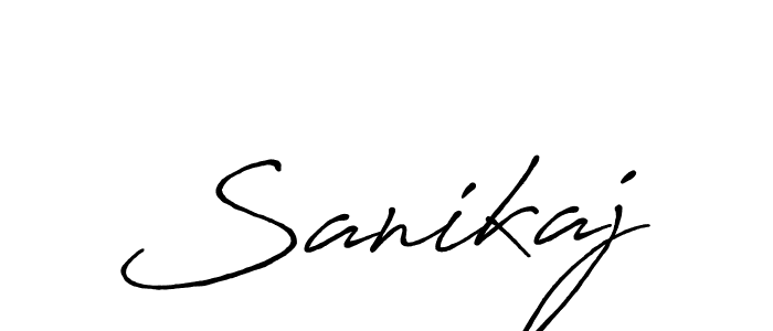 The best way (Antro_Vectra_Bolder) to make a short signature is to pick only two or three words in your name. The name Sanikaj include a total of six letters. For converting this name. Sanikaj signature style 7 images and pictures png