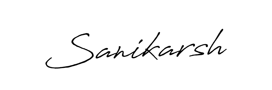 The best way (Antro_Vectra_Bolder) to make a short signature is to pick only two or three words in your name. The name Sanikarsh include a total of six letters. For converting this name. Sanikarsh signature style 7 images and pictures png