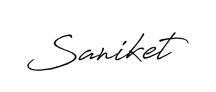 Make a short Saniket signature style. Manage your documents anywhere anytime using Antro_Vectra_Bolder. Create and add eSignatures, submit forms, share and send files easily. Saniket signature style 7 images and pictures png