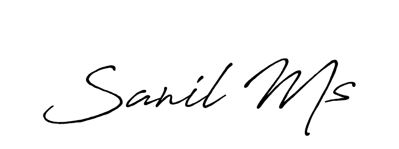 Make a beautiful signature design for name Sanil Ms. Use this online signature maker to create a handwritten signature for free. Sanil Ms signature style 7 images and pictures png