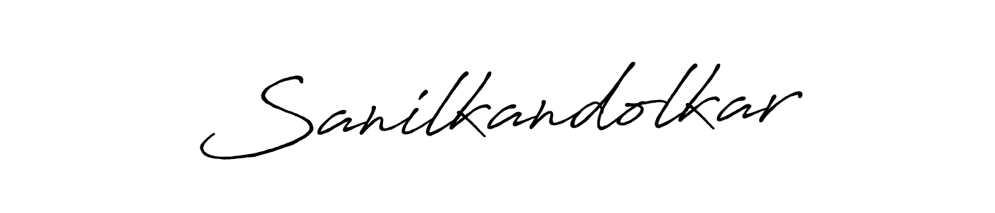 if you are searching for the best signature style for your name Sanilkandolkar. so please give up your signature search. here we have designed multiple signature styles  using Antro_Vectra_Bolder. Sanilkandolkar signature style 7 images and pictures png