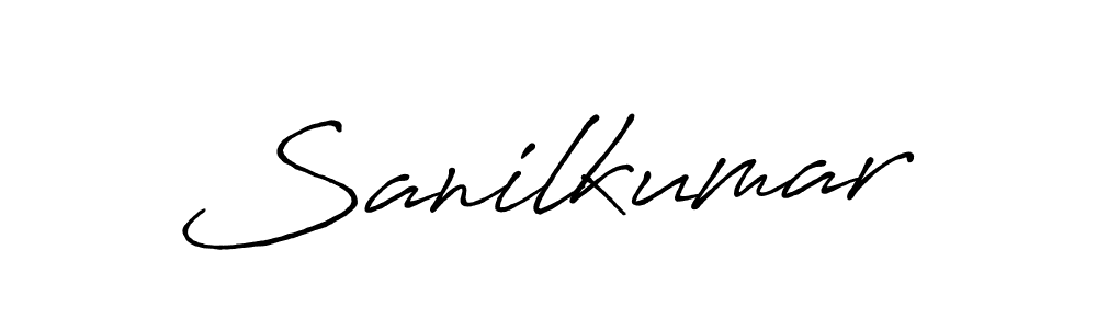 Sanilkumar stylish signature style. Best Handwritten Sign (Antro_Vectra_Bolder) for my name. Handwritten Signature Collection Ideas for my name Sanilkumar. Sanilkumar signature style 7 images and pictures png