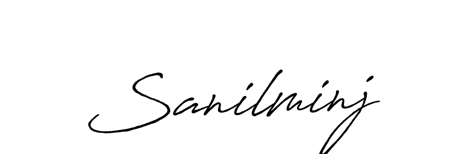 This is the best signature style for the Sanilminj name. Also you like these signature font (Antro_Vectra_Bolder). Mix name signature. Sanilminj signature style 7 images and pictures png