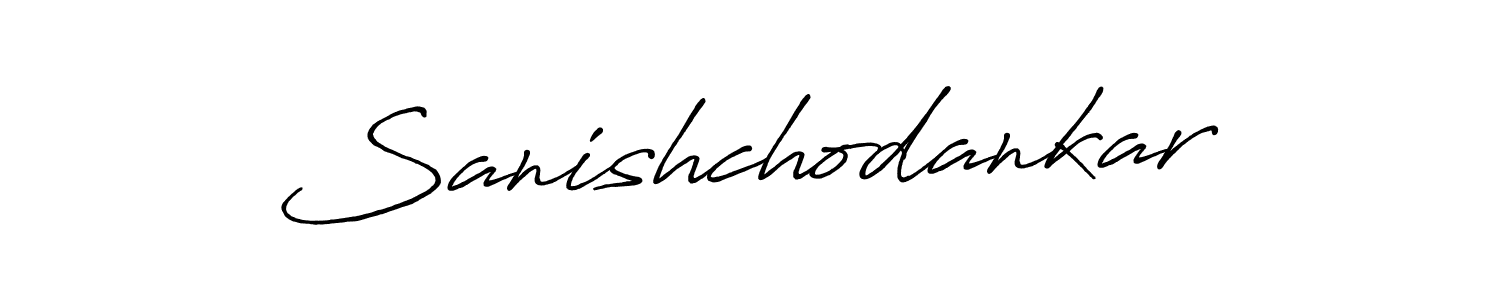 How to make Sanishchodankar name signature. Use Antro_Vectra_Bolder style for creating short signs online. This is the latest handwritten sign. Sanishchodankar signature style 7 images and pictures png