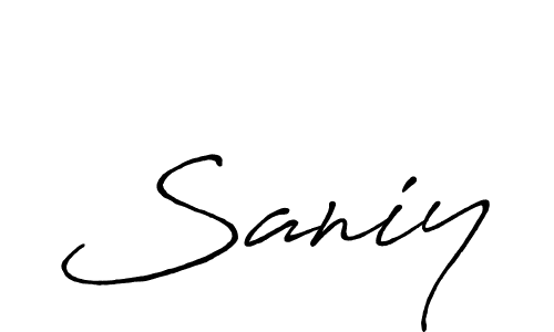if you are searching for the best signature style for your name Saniy. so please give up your signature search. here we have designed multiple signature styles  using Antro_Vectra_Bolder. Saniy signature style 7 images and pictures png