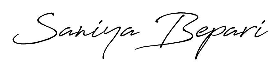 Generate high-definition signature styles for Saniya Bepari. The Antro_Vectra_Bolder typeface ensures crisp legibility and sophisticated design. Saniya Bepari signature style 7 images and pictures png