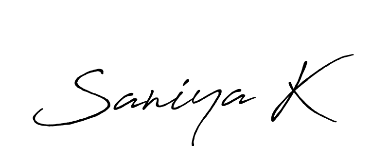 Best and Professional Signature Style for Saniya K. Antro_Vectra_Bolder Best Signature Style Collection. Saniya K signature style 7 images and pictures png