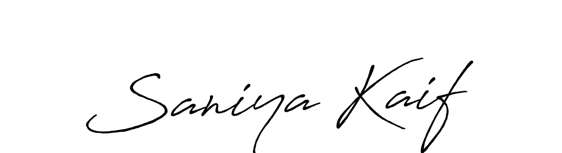Also we have Saniya Kaif name is the best signature style. Create professional handwritten signature collection using Antro_Vectra_Bolder autograph style. Saniya Kaif signature style 7 images and pictures png