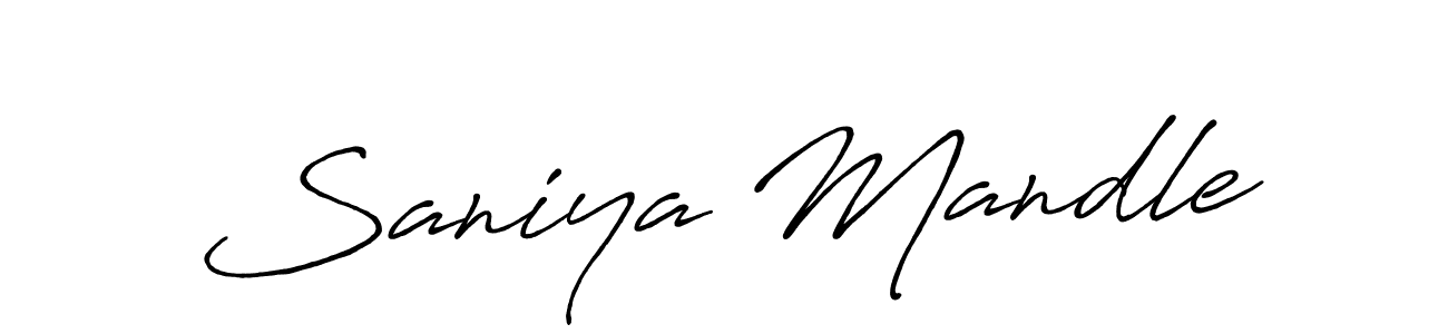 It looks lik you need a new signature style for name Saniya Mandle. Design unique handwritten (Antro_Vectra_Bolder) signature with our free signature maker in just a few clicks. Saniya Mandle signature style 7 images and pictures png