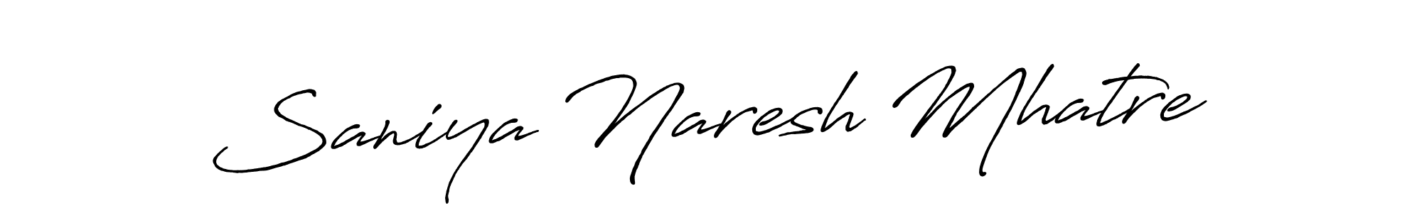 The best way (Antro_Vectra_Bolder) to make a short signature is to pick only two or three words in your name. The name Saniya Naresh Mhatre include a total of six letters. For converting this name. Saniya Naresh Mhatre signature style 7 images and pictures png