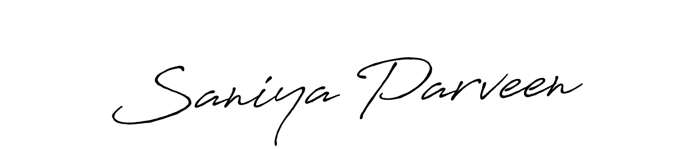How to make Saniya Parveen signature? Antro_Vectra_Bolder is a professional autograph style. Create handwritten signature for Saniya Parveen name. Saniya Parveen signature style 7 images and pictures png