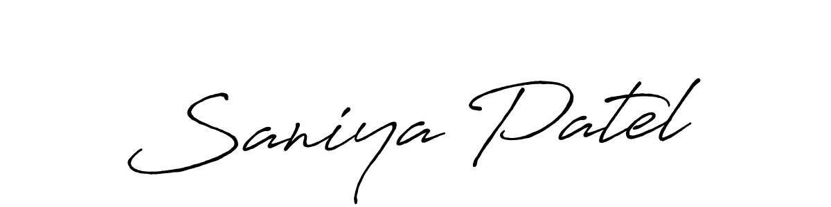 You should practise on your own different ways (Antro_Vectra_Bolder) to write your name (Saniya Patel) in signature. don't let someone else do it for you. Saniya Patel signature style 7 images and pictures png