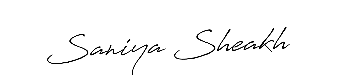 This is the best signature style for the Saniya Sheakh name. Also you like these signature font (Antro_Vectra_Bolder). Mix name signature. Saniya Sheakh signature style 7 images and pictures png