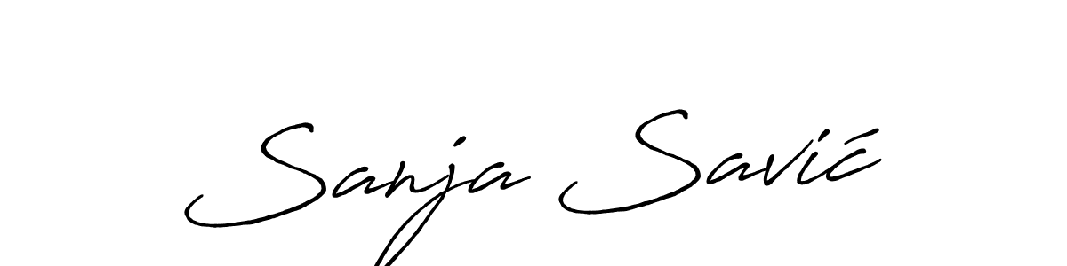 if you are searching for the best signature style for your name Sanja Savić. so please give up your signature search. here we have designed multiple signature styles  using Antro_Vectra_Bolder. Sanja Savić signature style 7 images and pictures png