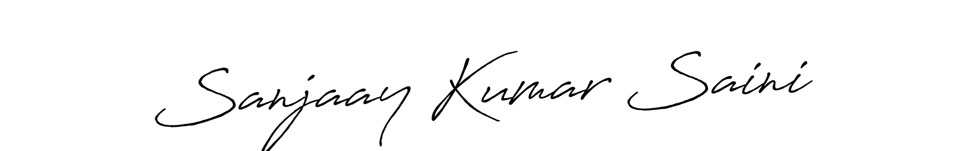 Make a beautiful signature design for name Sanjaay Kumar Saini. With this signature (Antro_Vectra_Bolder) style, you can create a handwritten signature for free. Sanjaay Kumar Saini signature style 7 images and pictures png