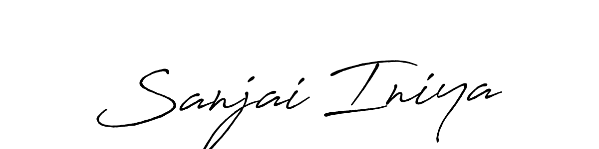 Also You can easily find your signature by using the search form. We will create Sanjai Iniya name handwritten signature images for you free of cost using Antro_Vectra_Bolder sign style. Sanjai Iniya signature style 7 images and pictures png