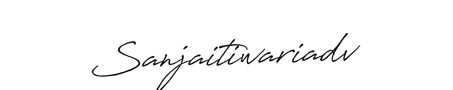 It looks lik you need a new signature style for name Sanjaitiwariadv. Design unique handwritten (Antro_Vectra_Bolder) signature with our free signature maker in just a few clicks. Sanjaitiwariadv signature style 7 images and pictures png