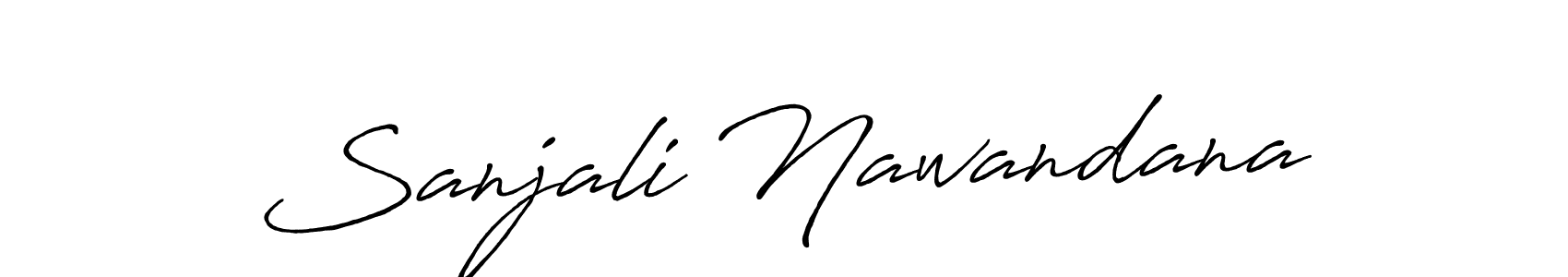 Make a beautiful signature design for name Sanjali Nawandana. Use this online signature maker to create a handwritten signature for free. Sanjali Nawandana signature style 7 images and pictures png