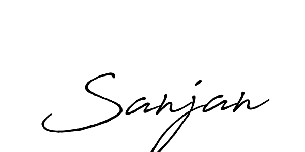 Also we have Sanjan name is the best signature style. Create professional handwritten signature collection using Antro_Vectra_Bolder autograph style. Sanjan signature style 7 images and pictures png