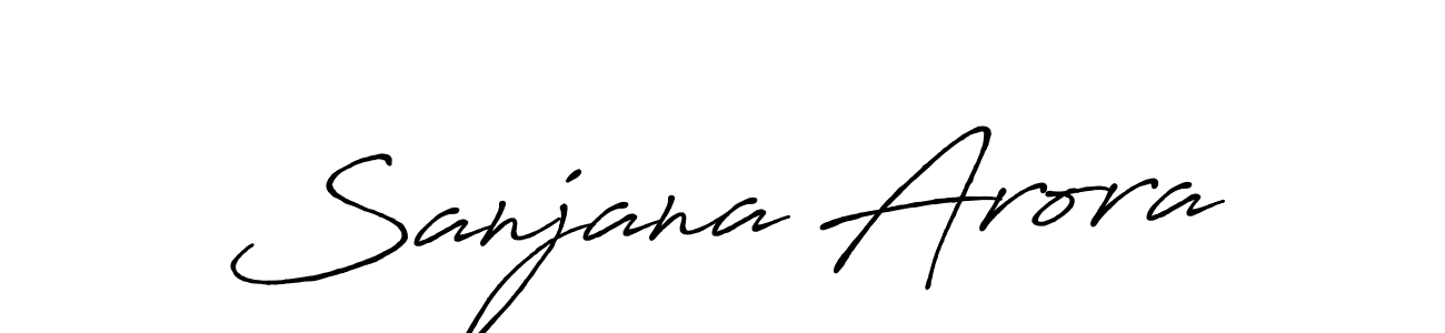 Also we have Sanjana Arora name is the best signature style. Create professional handwritten signature collection using Antro_Vectra_Bolder autograph style. Sanjana Arora signature style 7 images and pictures png