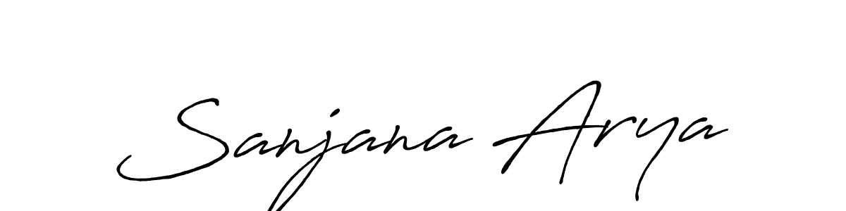 Similarly Antro_Vectra_Bolder is the best handwritten signature design. Signature creator online .You can use it as an online autograph creator for name Sanjana Arya. Sanjana Arya signature style 7 images and pictures png