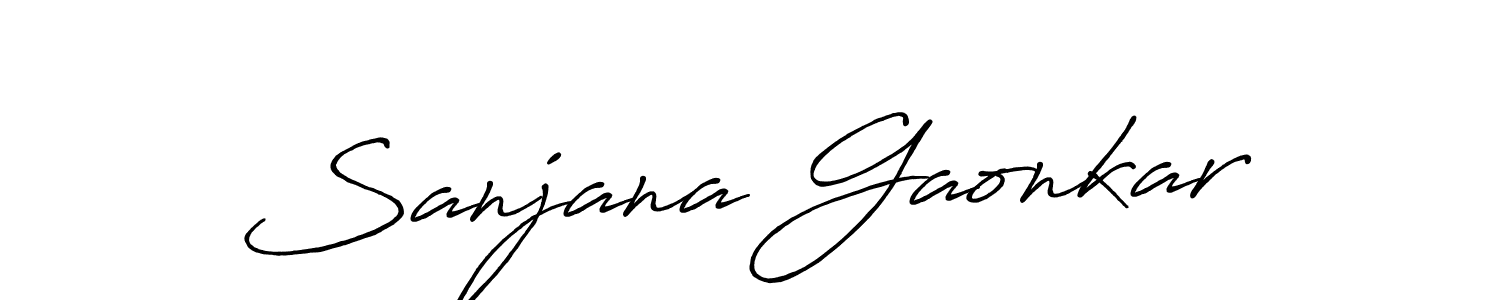How to Draw Sanjana Gaonkar signature style? Antro_Vectra_Bolder is a latest design signature styles for name Sanjana Gaonkar. Sanjana Gaonkar signature style 7 images and pictures png